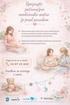 Spoznajte patronažno medicinsko sestro že pred porodom